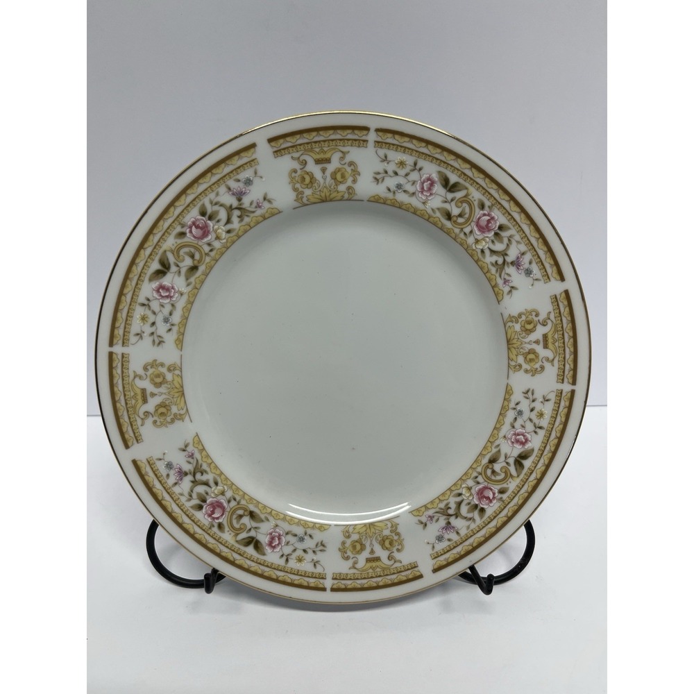 4 Salad Plates Wallace Heritage DAPHNE Made In Japan 7 1/2" Vintage Sone China